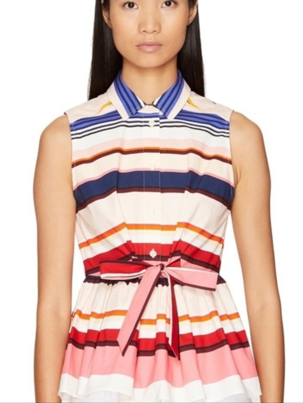 NWOT Kate Spade Colorful Waist Tie Top